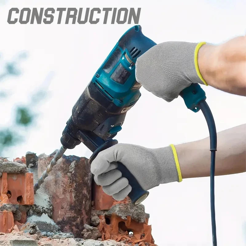 PU-Coated Work Gloves – Anti-Slip Seamless Knit