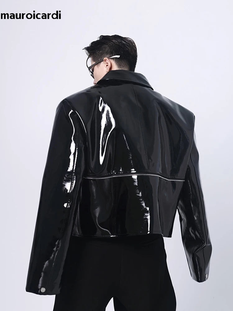 Faux-Leather Moto Jacket