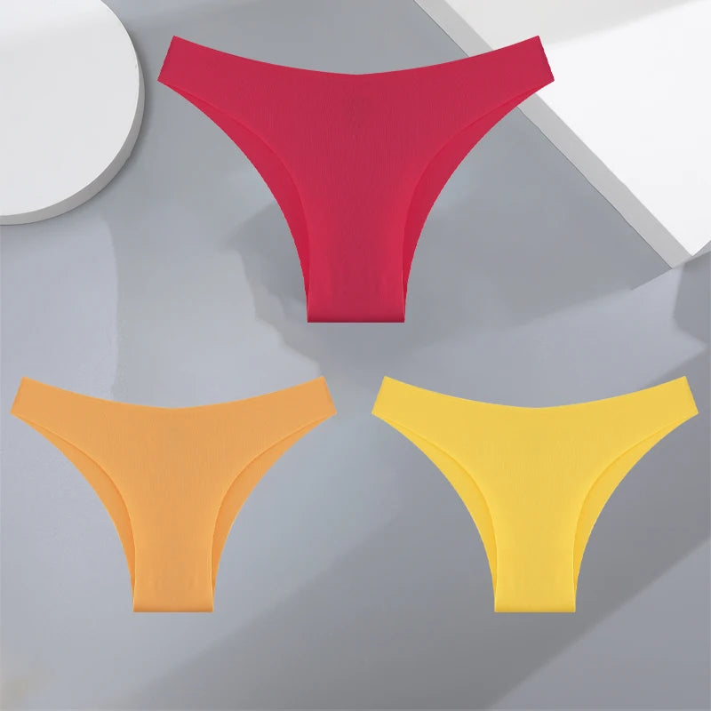 Women's Seamless Bikini Briefs – 3-Pack Ultra-Thin
