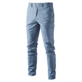 Men's Slim-Fit Trousers – Casual Cotton Pants