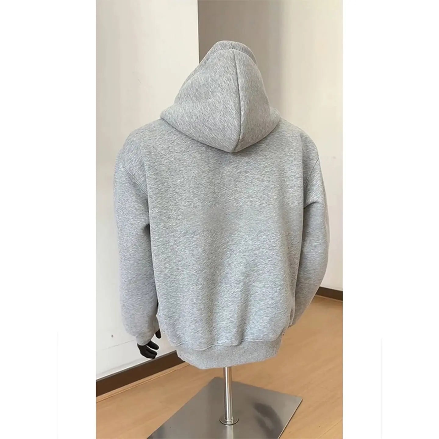 Contrast Colorblock Zip-Up Hoodie