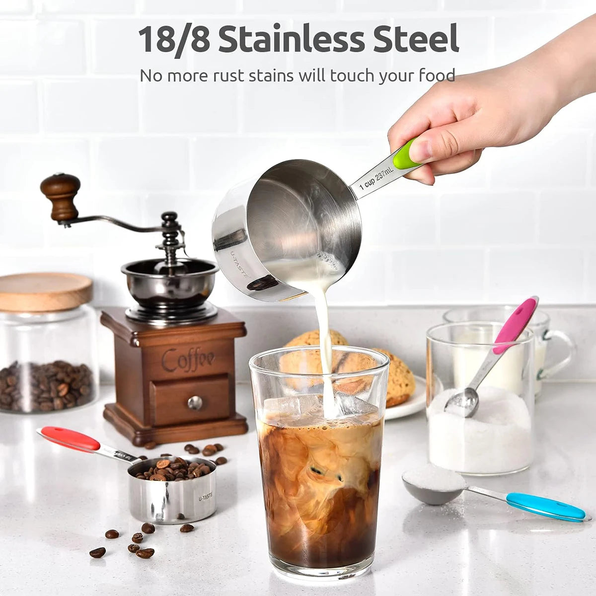 Magnetic Measuring Cups & Spoons Set