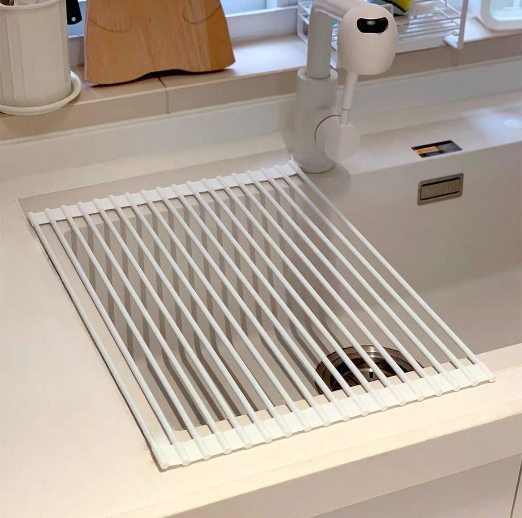 Roll-Up Over-Sink Dish Drying Rack
