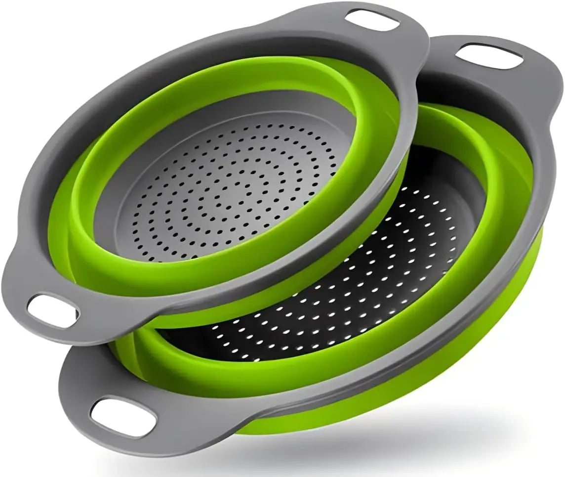 Collapsible Silicone Colander Strainer
