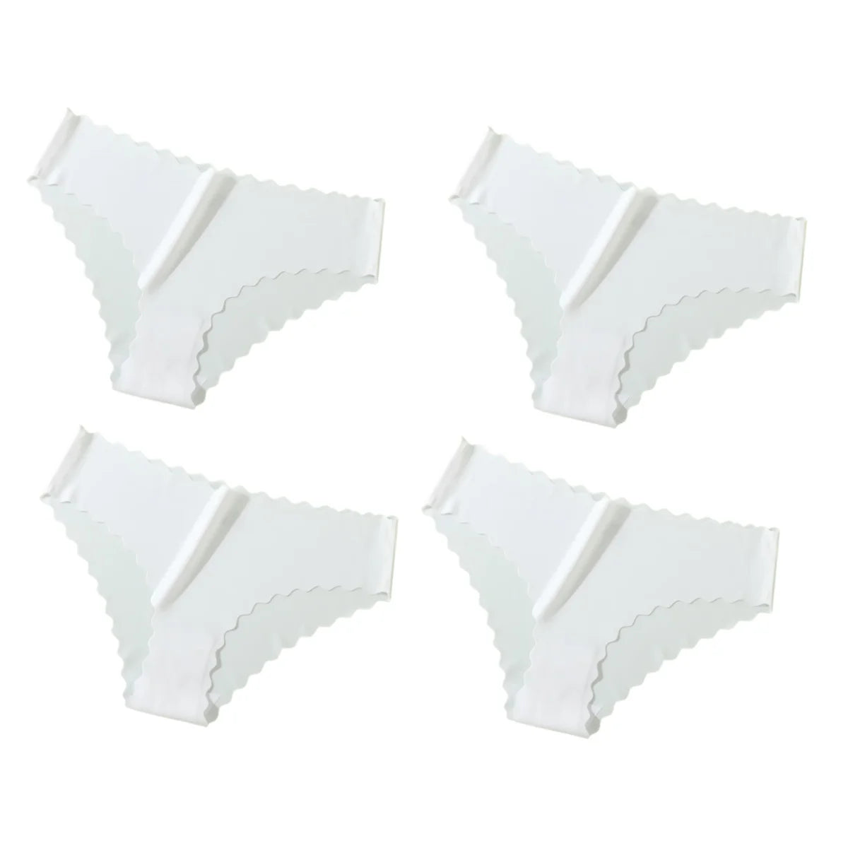 Women's Ice-Silk Briefs – 4-Pack Seamless Mid-Rise