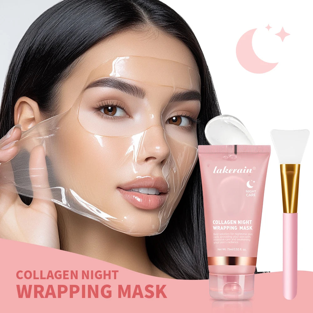 Overnight Collagen Film Face Mask – Dissolving Collagen Mask for Plump, Glowing Skin
