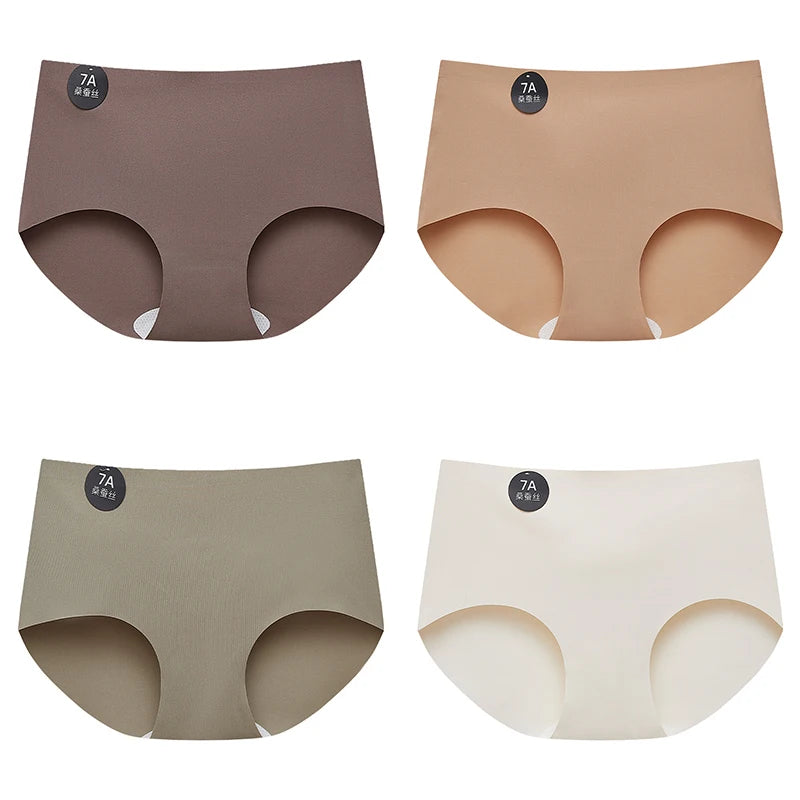 Women's Seamless Briefs – 4-Pack Soft & Lightweight