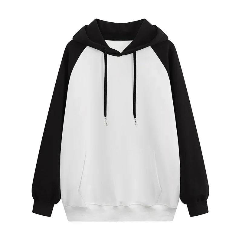 Colorblock Raglan Pullover Hoodie