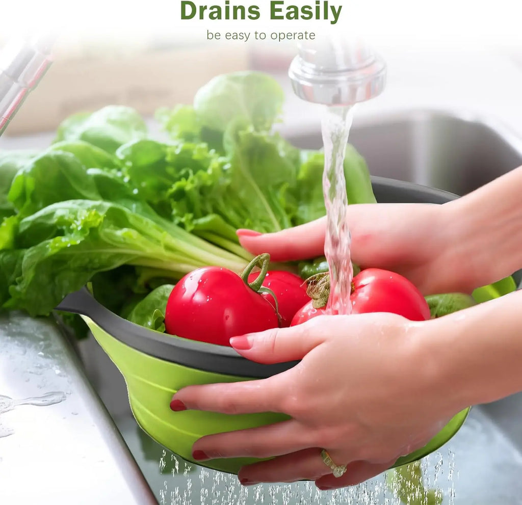 Collapsible Silicone Colander Strainer