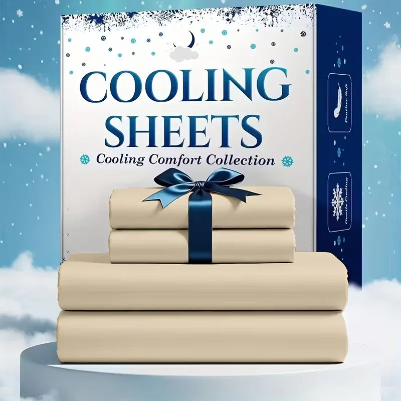Cooling Viscose Sheet Set – Soft Queen Bedding, 4 or 6 Pc