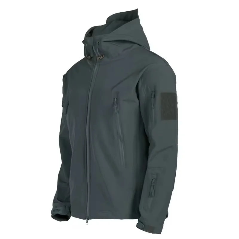 Men's Hooded Nylon Windbreaker Jacket