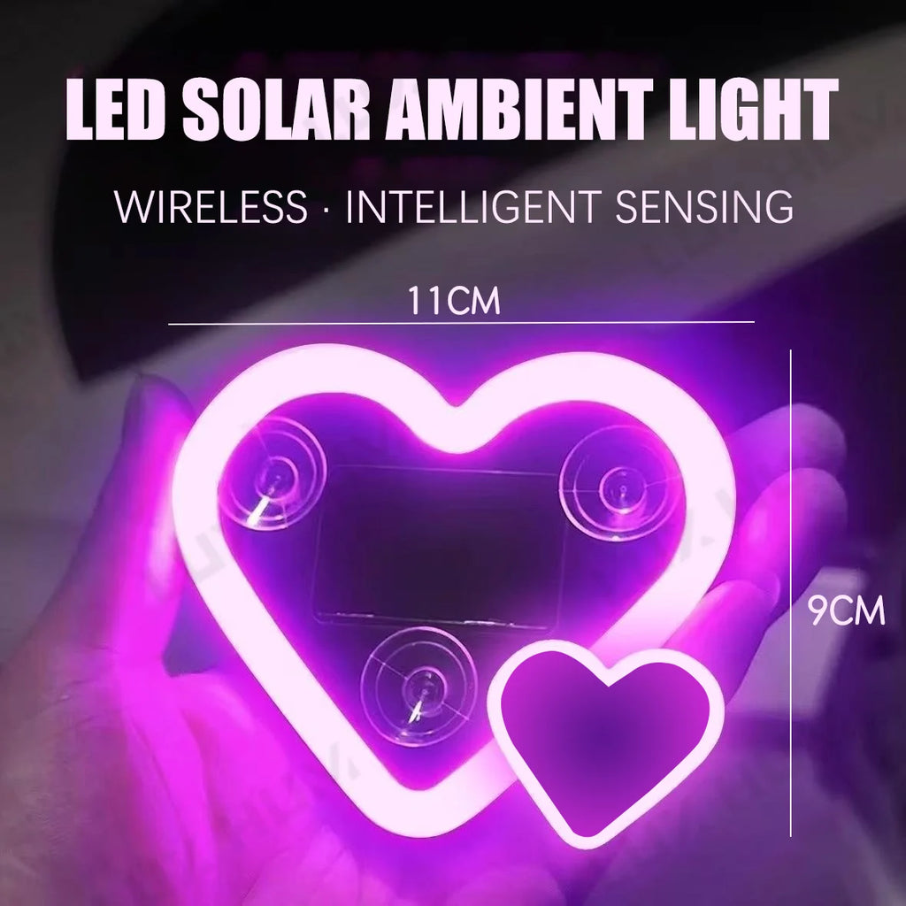 LED Heart Car Light in car