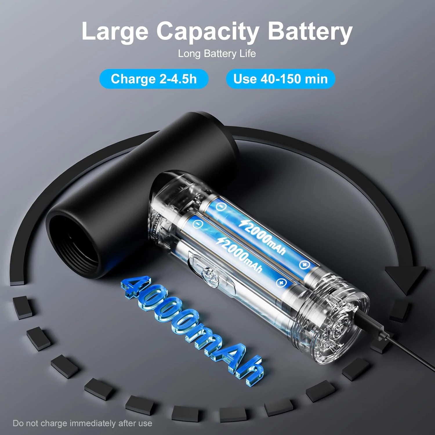 Mini Cordless Desk Vacuum & Blower