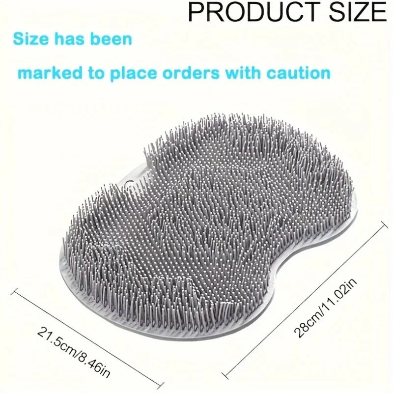 Silicone Foot Scrub Pad – Suction-Cup Shower Mat