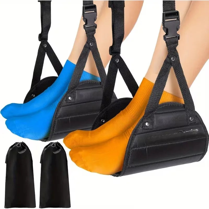 Under-desk foot hammock adjustable foot rest