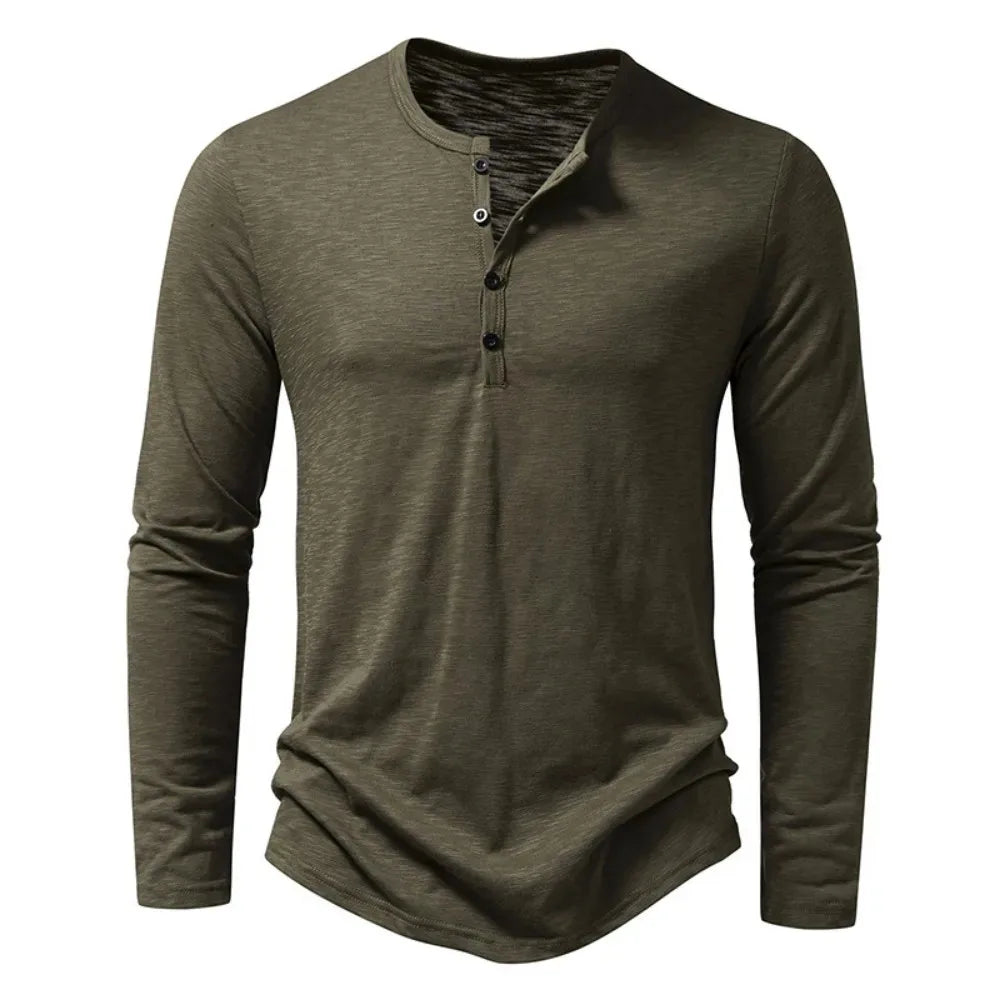 Long-Sleeve Henley