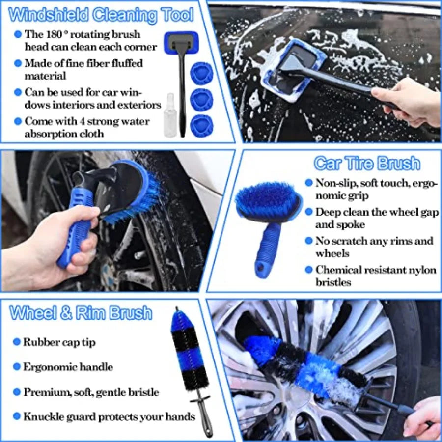 Car Detailing Brush Kit