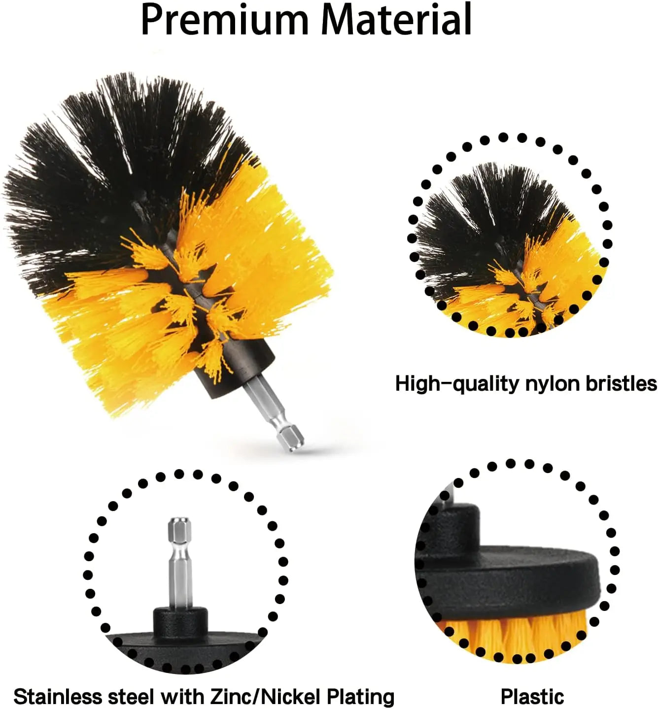 Drill Brush Grout Cleaning Set