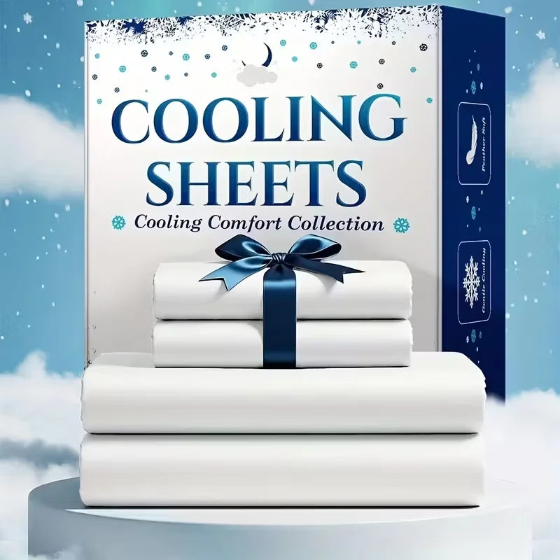 Cooling Viscose Sheet Set – Soft Queen Bedding, 4 or 6 Pc