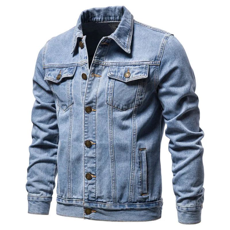 Classic denim trucker jacket sky blue