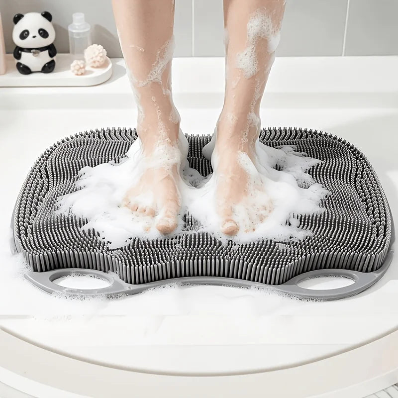 Silicone Foot Scrub Pad – Suction-Cup Shower Mat