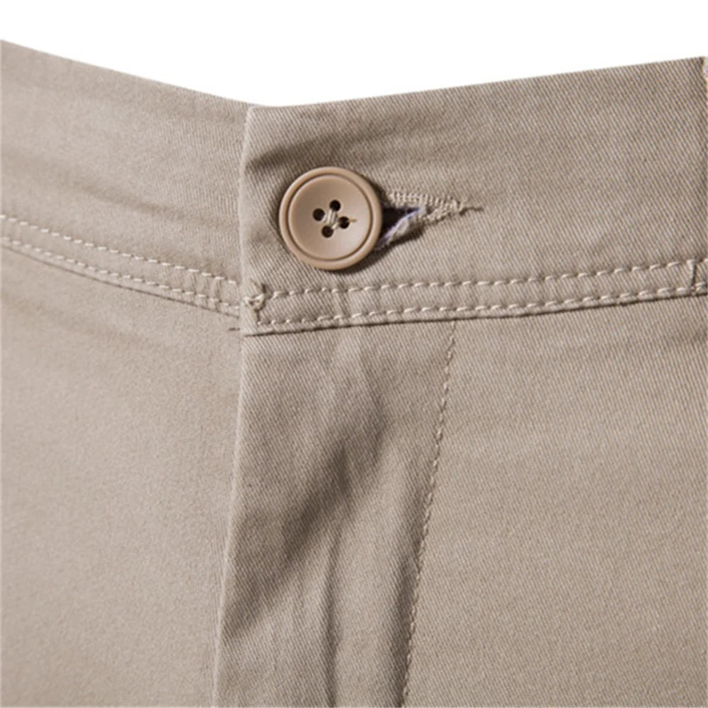 Men's Slim-Fit Trousers – Casual Cotton Pants