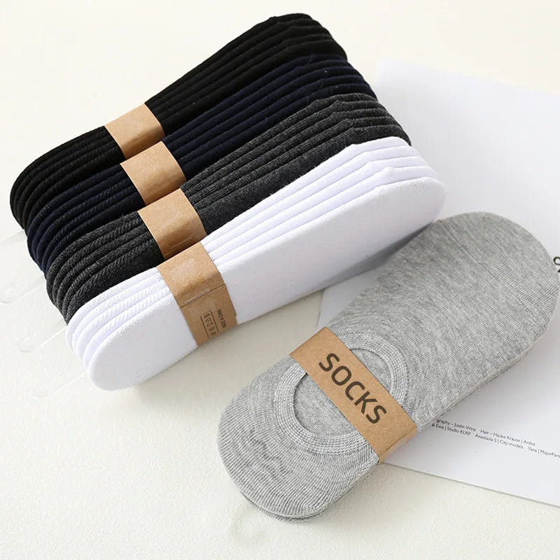 No-show socks black and white