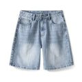 Baggy Washed Denim Shorts