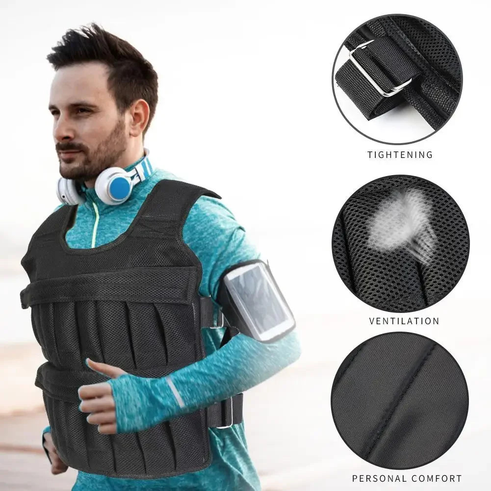Adjustable Weighted Vest — Walk, Run & Home Workouts