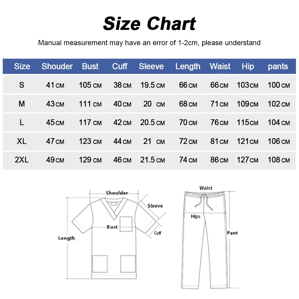 Women's Scrubs Set – Dental & Veterinary Uniform with Pockets