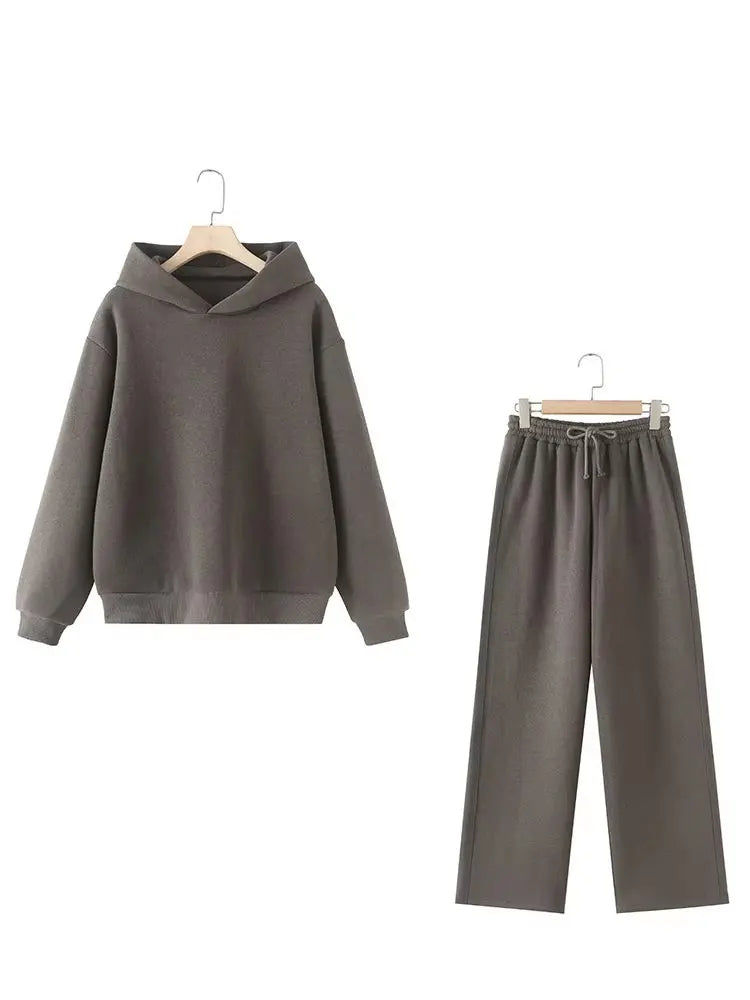 Brushed Fleece Hoodie & Jogger Set