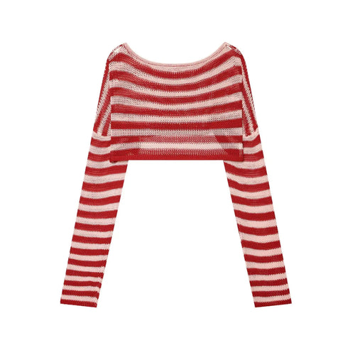 Breton Striped Boat-Neck Knit Top
