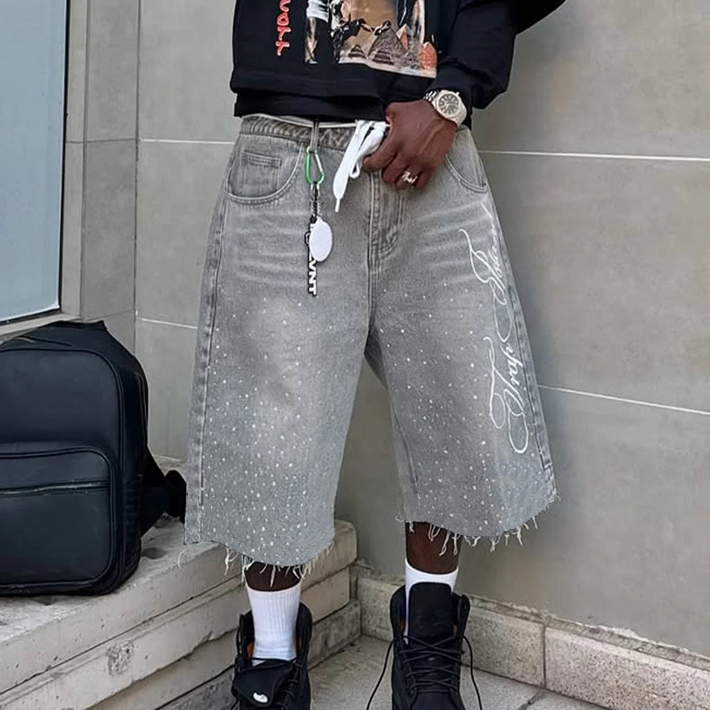 Long Denim Shorts