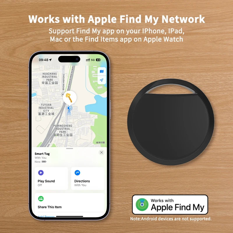 Smart Bluetooth Tracker Tag (Works with Find My)