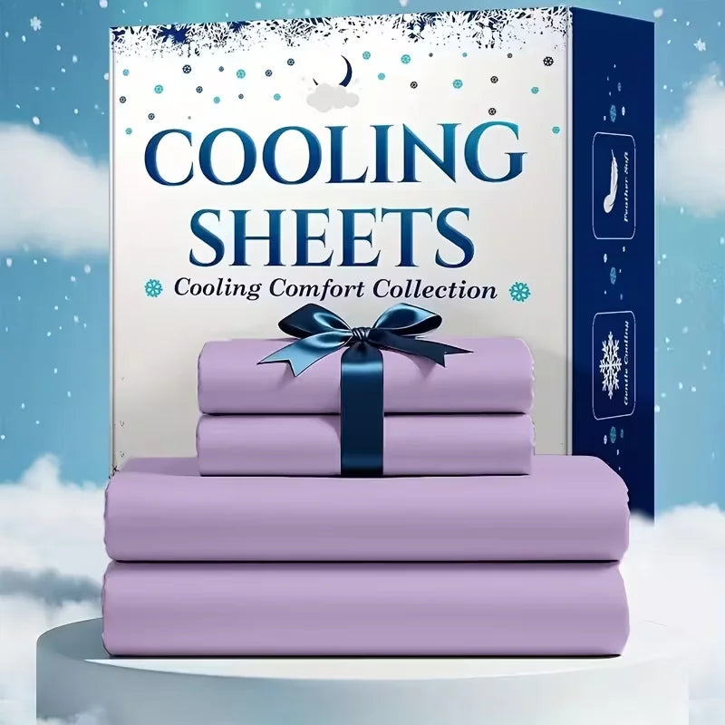 Cooling Viscose Sheet Set – Soft Queen Bedding, 4 or 6 Pc