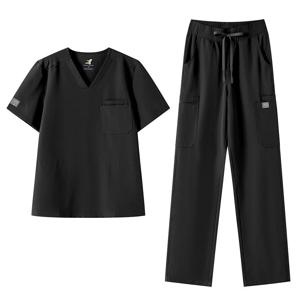 Men's Scrubs Set – V-Neck Top & Pants