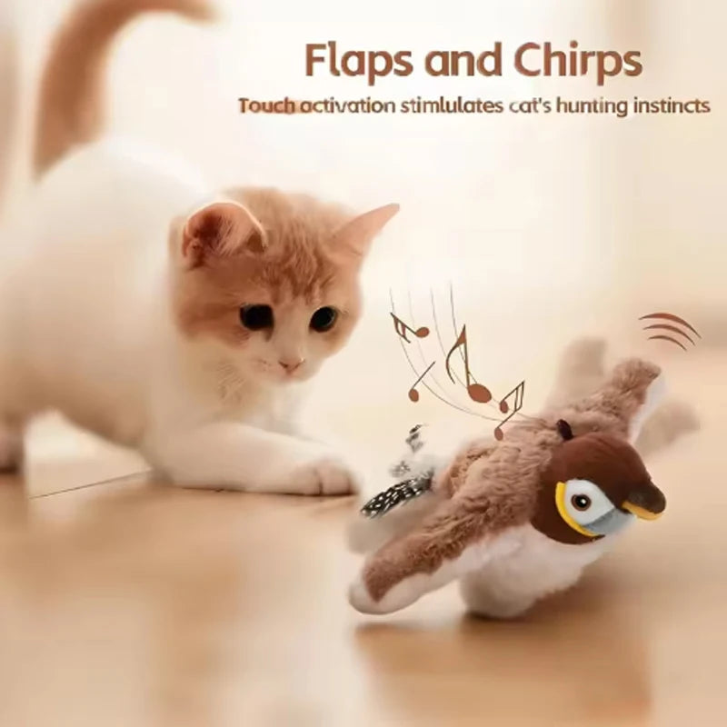 Interactive Flapping Bird Cat Toy