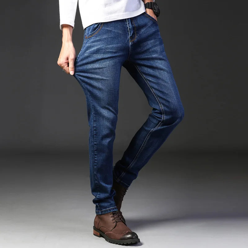 Straight-leg jeans color options
