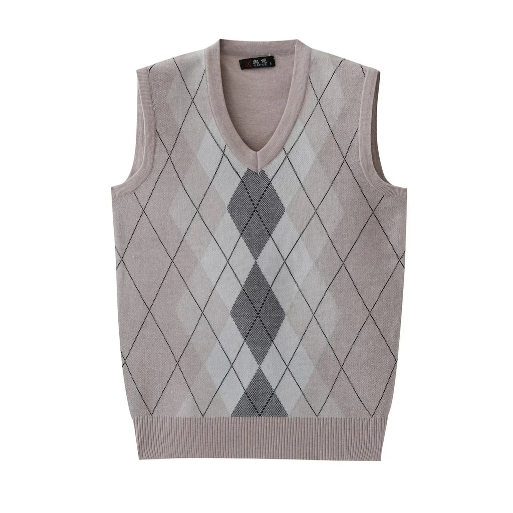Argyle Knit Sweater Vest
