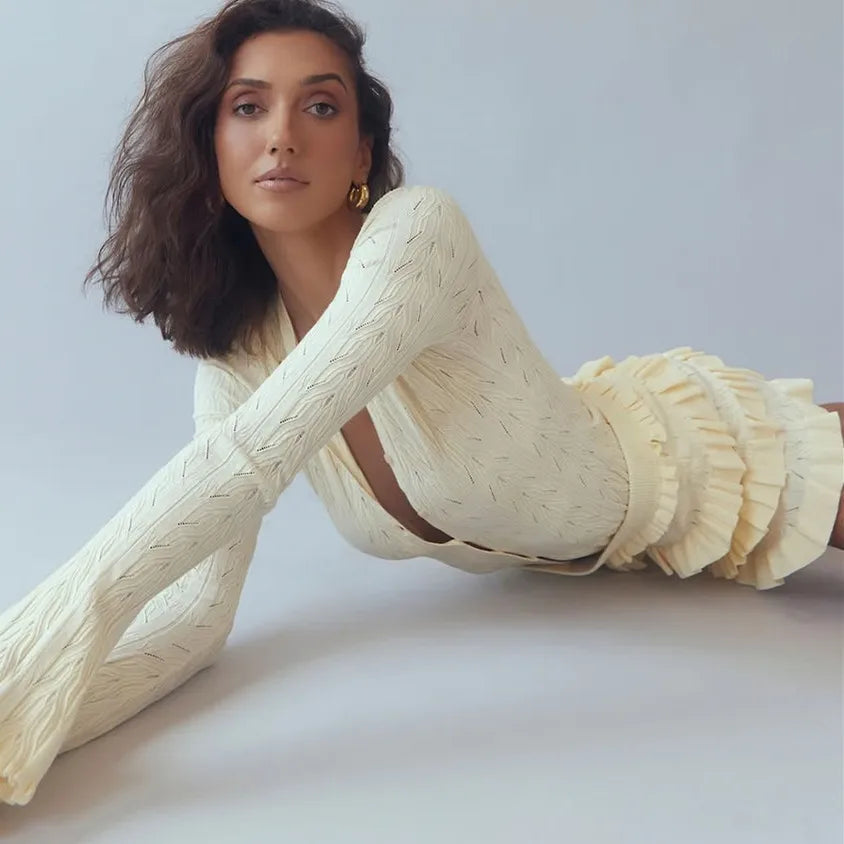 Ribbed Knit Lounge Set