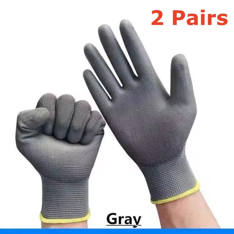 PU-Coated Work Gloves – Seamless Knit, Non-Slip Grip