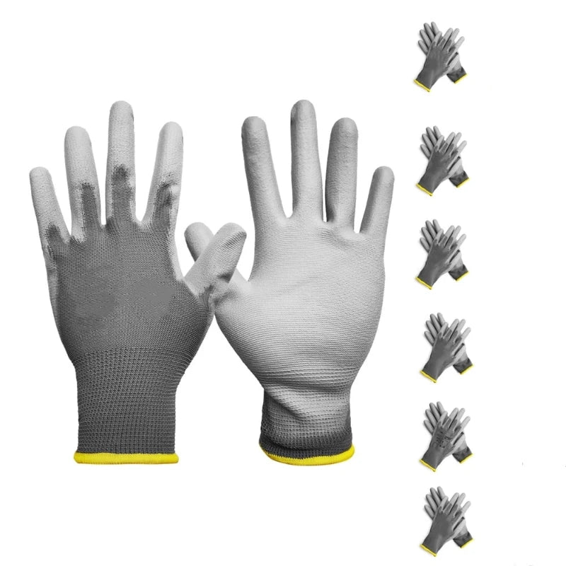 PU-Coated Work Gloves – Anti-Slip Seamless Knit