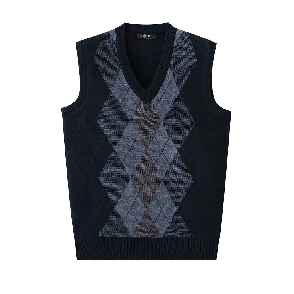 Argyle Knit Sweater Vest