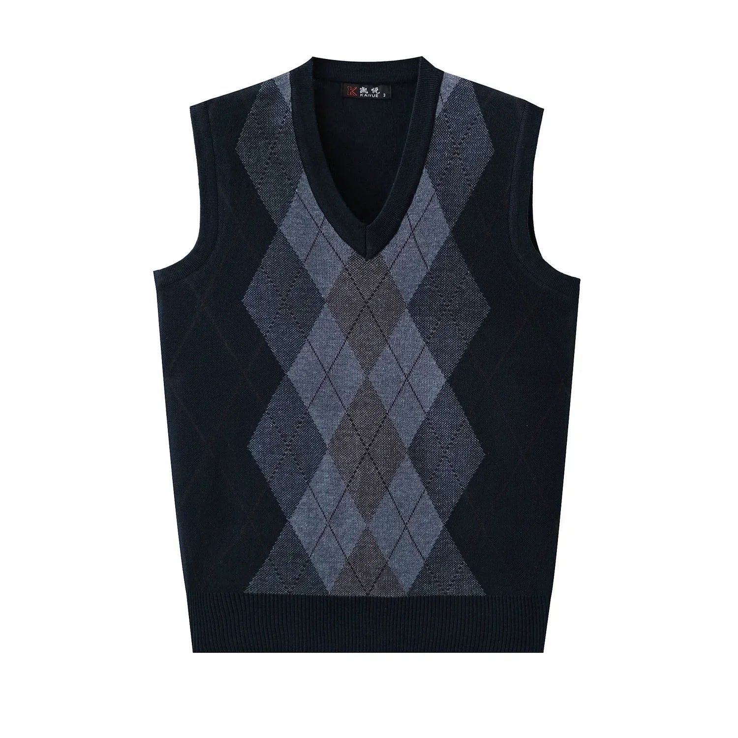 Argyle Knit Sweater Vest