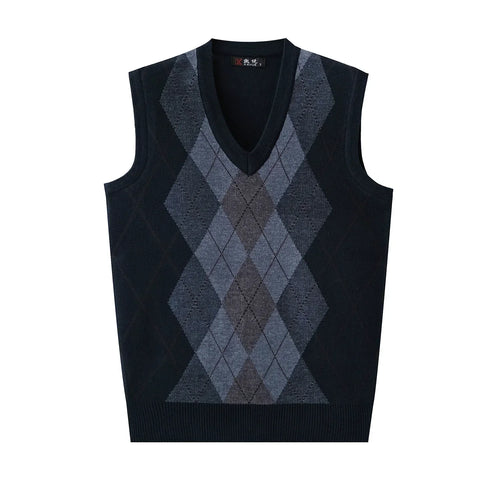 Argyle Knit Sweater Vest