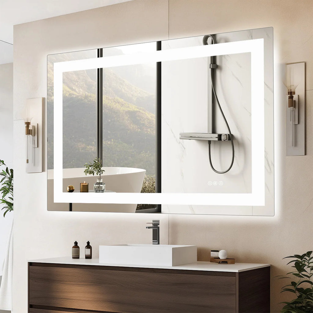 LED Vanity Mirror – 36x24 Backlit Wall Mirror