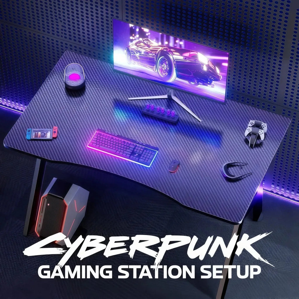 A-Frame Gaming Desk – Steel Computer Workstation