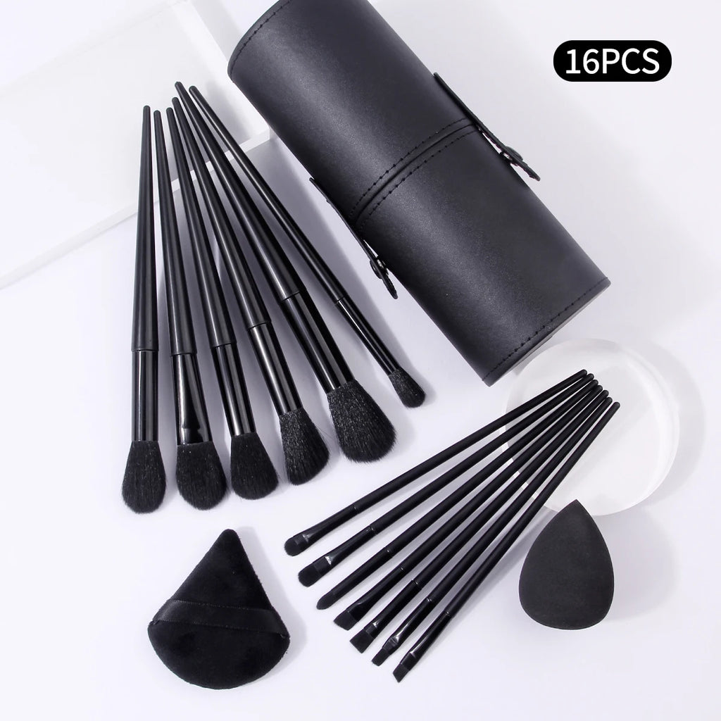 Makeup Brush Set with Holder