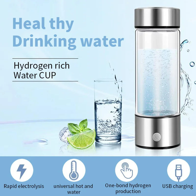 Hydrogen Water Bottle use