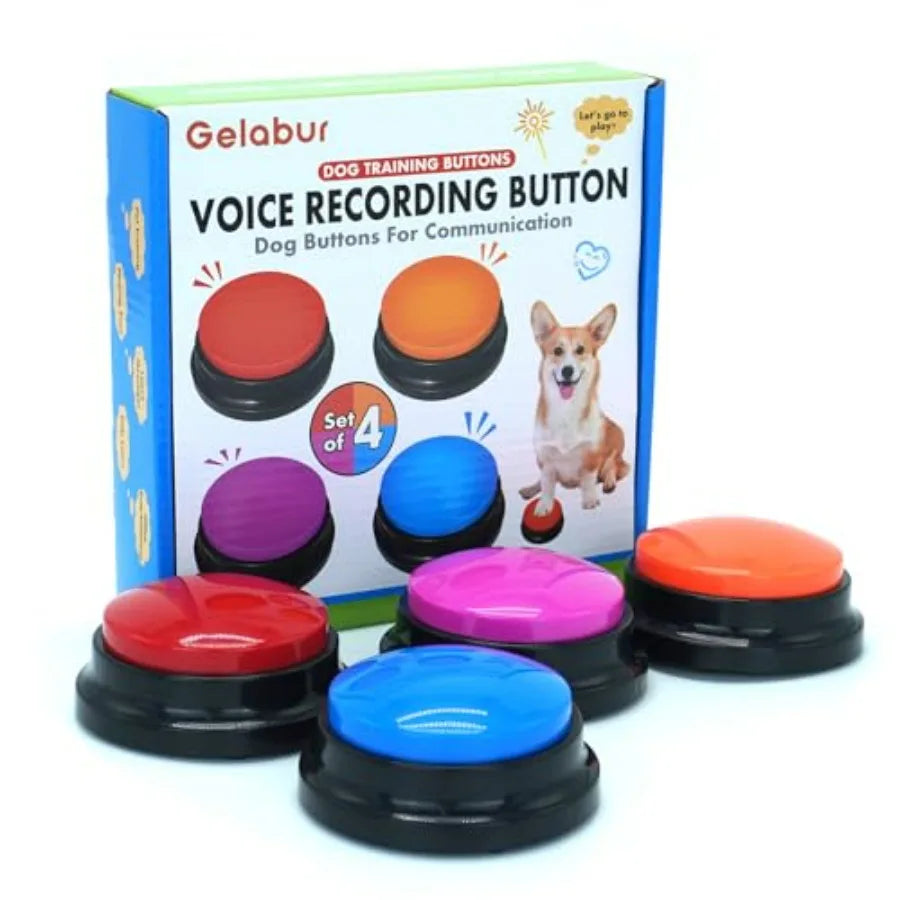 Recordable Dog Talking Buttons Set